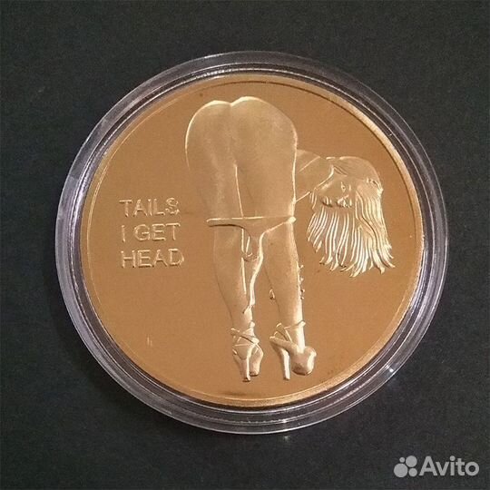 Сувенирная, подарочная, красивая монета с девушкой