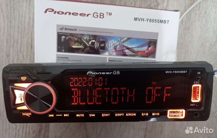 Магнитола Pioneer.GB MVH-Y8055MBT (новая)