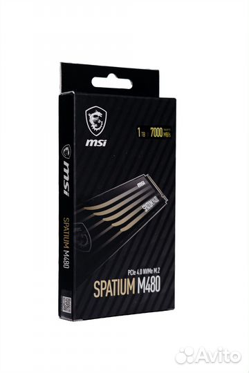 1 тб SSD M.2 накопитель MSI spatium M480
