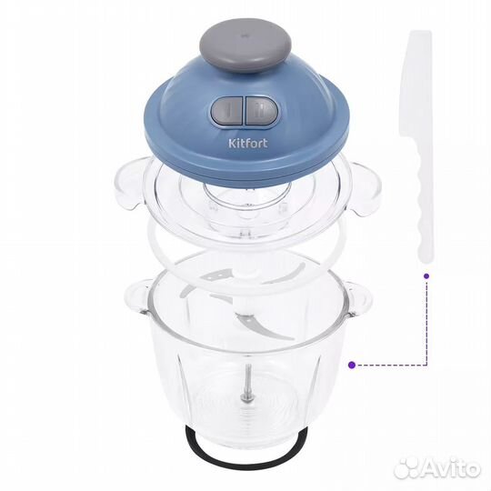 Измельчитель Kitfort кт-3013, синий