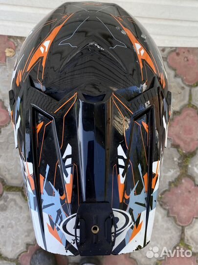 Шлем для мотоцикла кроссовый