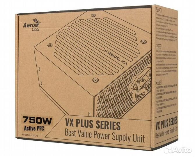 Блок питания Aerocool VX Plus 750w