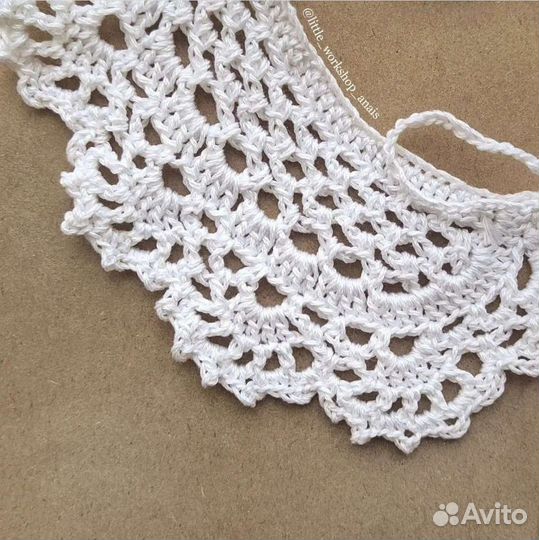 Вязаный воротничок