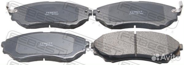Колодки тормозные дисковые передние 0501-BT50F