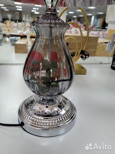 Лампа настольная,хром