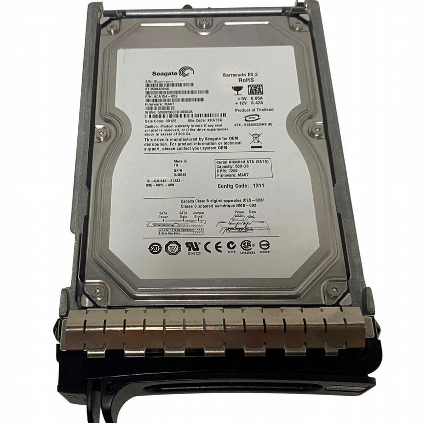 [JU643] Жесткий Диск Dell 500gb Sata3 3,5" Hdd Ju643