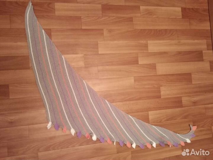 Вязаная шарф - косынка