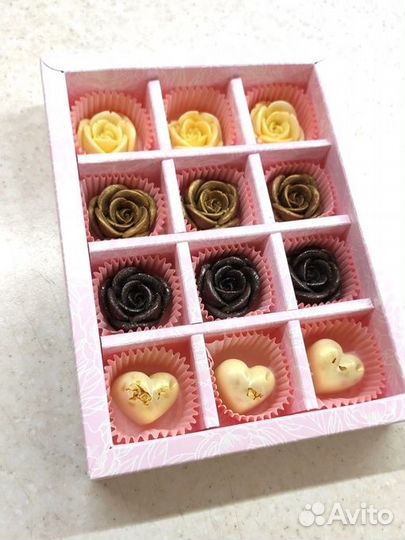 Шоколадные розы. Шоколадные конфеты