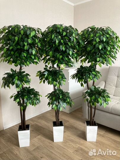 Искусственные цветы деревья пальмы