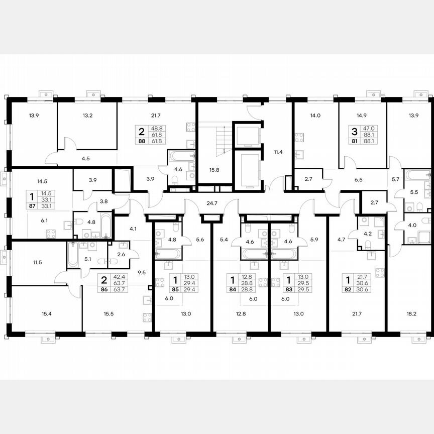 Квартира-студия, 30,6 м², 12/23 эт.