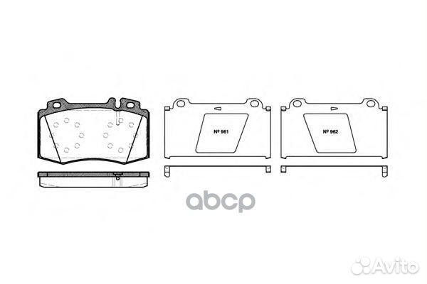 Колодки торм.пер. mercedes W220 S280-S600 98