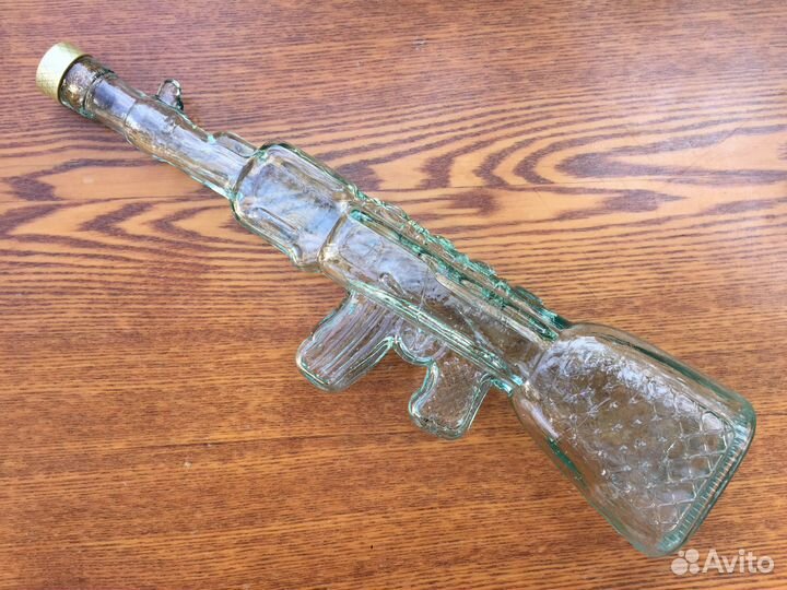 Бутыль коньячная коллекционная Автомат Калашникова