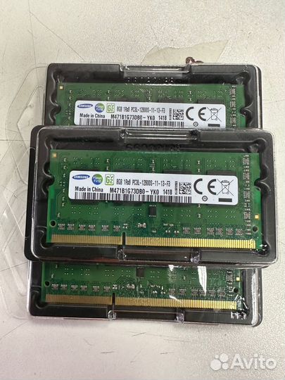 Новая память Sodimm DDR3L 8 gb Samsung 1600 mhz