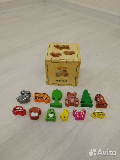 Развивающие игры для малышей из дерева