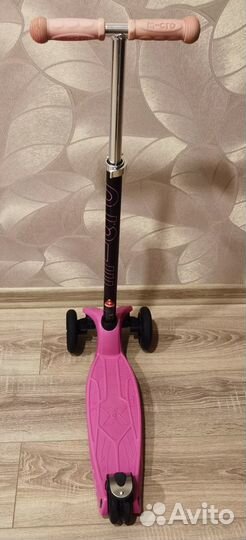 Самокат трехколесный Micro Maxi, оригинал, розовый