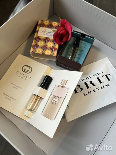 Набор пробников gucci, burberry