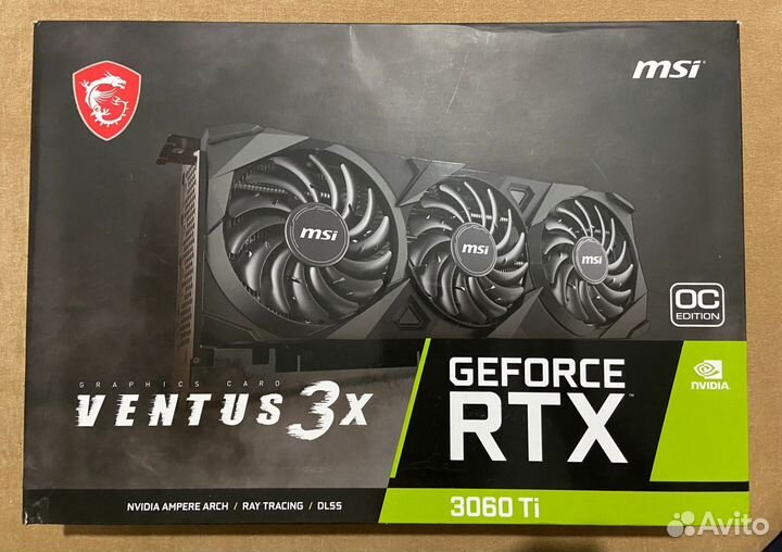 Видеокарта MSI Rtx 3060ti 8gb LHR