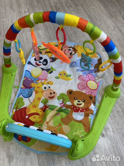 Развивающий коврик и кубики