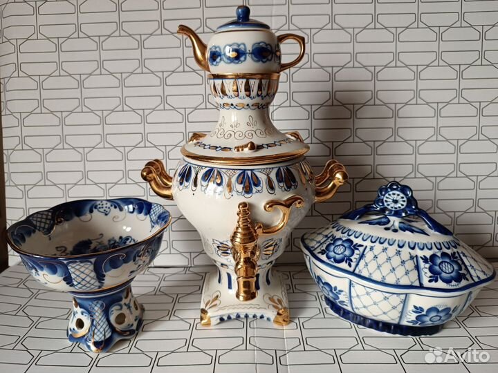 Посуда Гжель