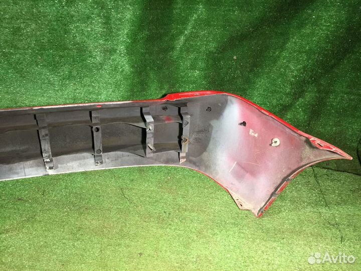 Бампер задний HB Mazda 323 BJ Красный с накладками