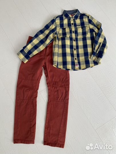 Рубашка и джинсы на 5-6 лет