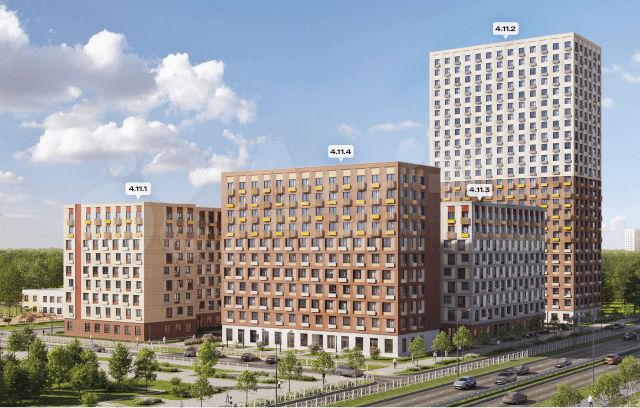 2-к. квартира, 56,1 м², 14/25 эт.