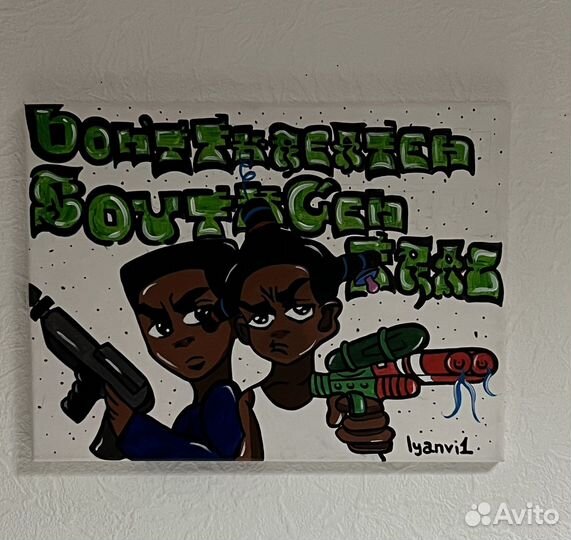 Картина акрилом на холсте