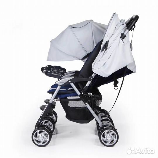 Супер коляска для двойни двойная