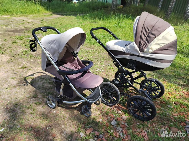 Коляска 2 в 1 эко кожа