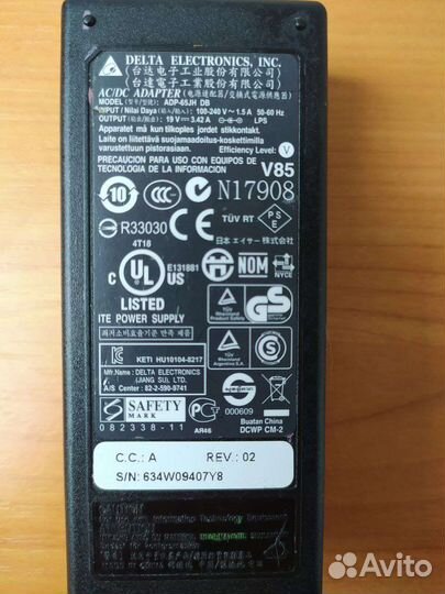 Блок питания от ноутбука acer