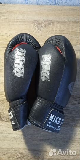 Боксерские перчатки для подростка кожаные