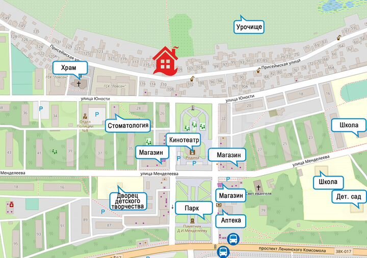 Дом 76,2 м² на участке 12,5 сот.