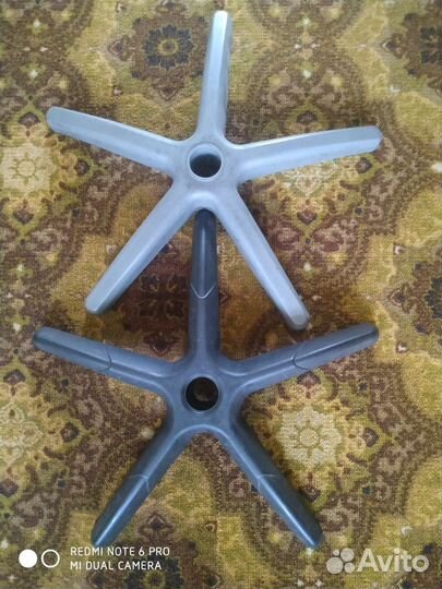 Крестовина для кресла серая и черная без колёс