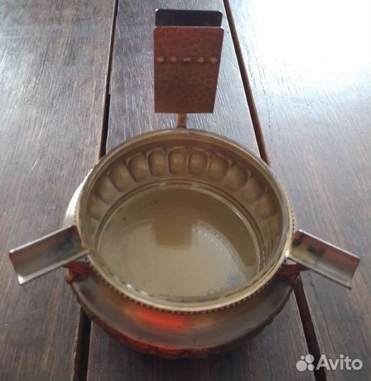 Комплект старинных латунных подстаканников