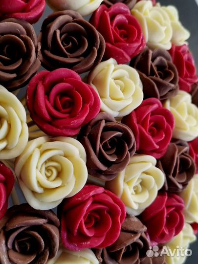Розы из Бельгийского Шоколада - 37 шт в Букете