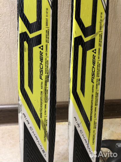 Лыжи классические и ботинки fisher + палки nordway