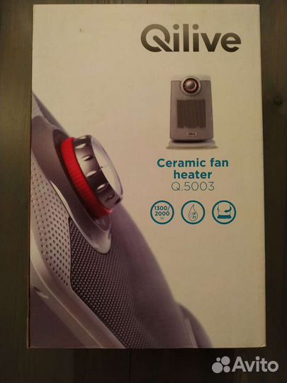 Керамический обогреватель, поворотный, новый