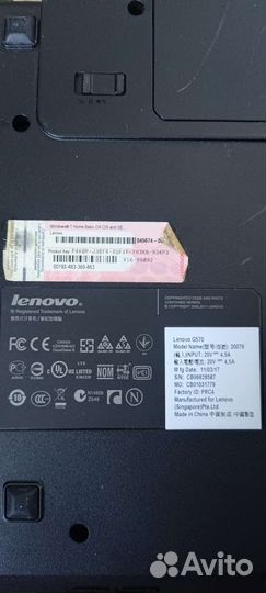 Ноутбук lenovo g570