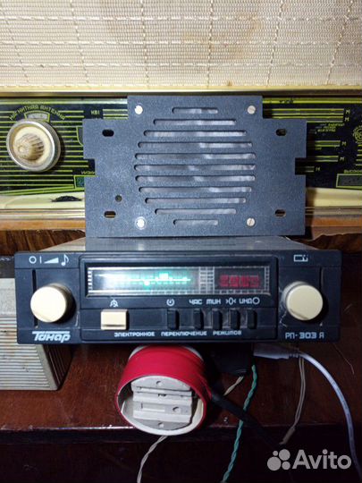 Ретро автоприемник с укв диапазоном танар рп -303А
