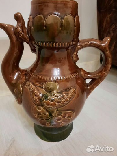 Кувшин керамика ссср.Обливная керамика,Большой