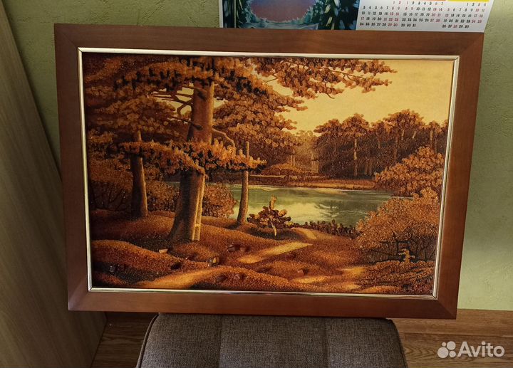 Картина из янтаря, 50 на 70 см