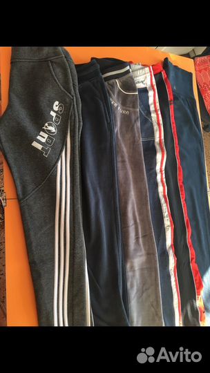 Теплые тонкие спортивные штаны бу