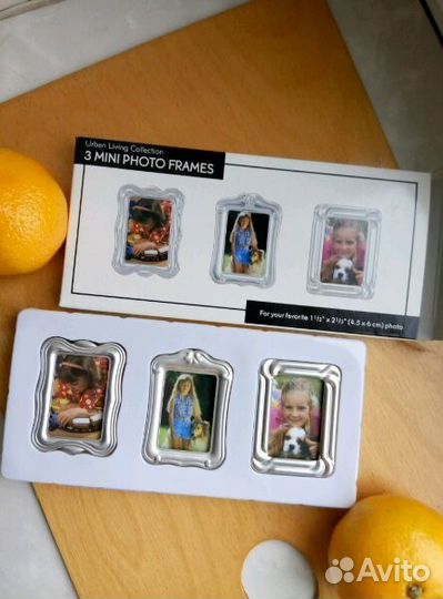 Три новые в металле фоторамки
