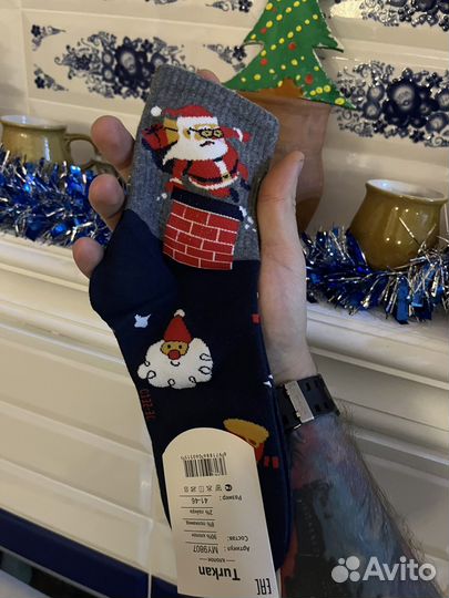 Носки мужские новогодние