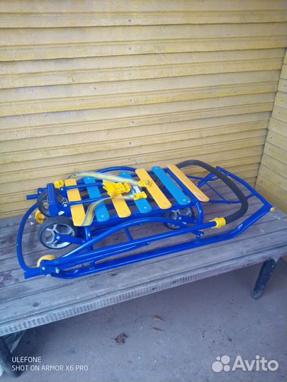 Детские санки Nikki 3 с выдвижными колесами, склад