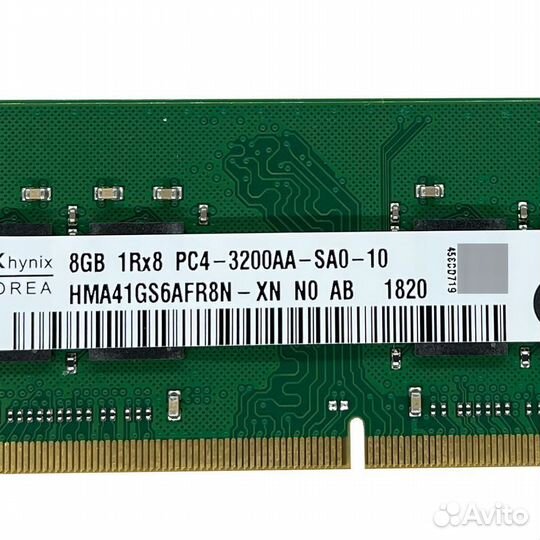 Оперативная память Hynix DDR4 3200 мгц 1x8 гб sodi