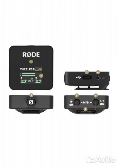 Микрофоны rode Wireless GO II (петличка) новый