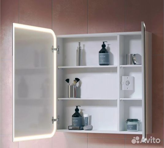 Зеркальный шкаф в ванную Kare 80