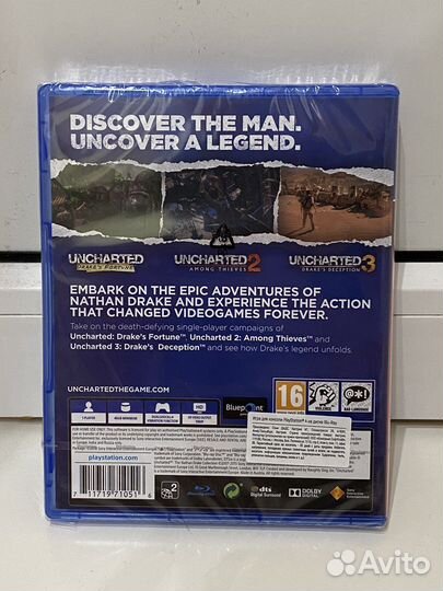 Диск Uncharted Nathan Drake Collection PS4 новый
