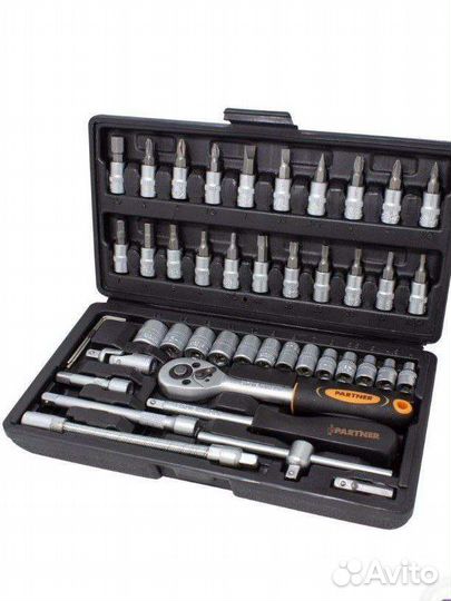 Набор инструментов головок в кейсе 46 предметов